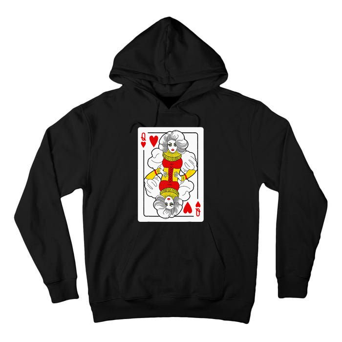 Fabulous Drag Queen Of Hearts Drag Queen Fan Yass Slay Werk Tall Hoodie