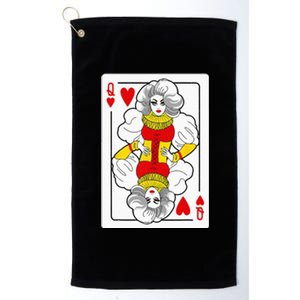 Fabulous Drag Queen Of Hearts Drag Queen Fan Yass Slay Werk Platinum Collection Golf Towel