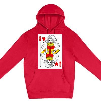 Fabulous Drag Queen Of Hearts Drag Queen Fan Yass Slay Werk Premium Pullover Hoodie