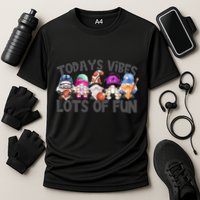 Field Day Quote Todays Vibes Lots Of Fun Gnomies Gift Cooling Performance Crew T-Shirt