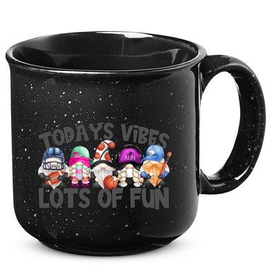 Field Day Quote Todays Vibes Lots Of Fun Gnomies Gift 15oz Campfire Ceramic Mug