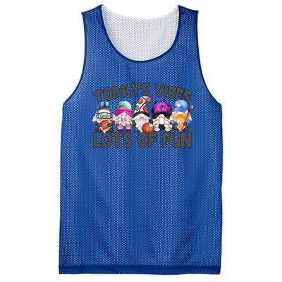 Field Day Quote Todays Vibes Lots Of Fun Gnomies Gift Mesh Reversible Basketball Jersey Tank