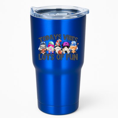 Field Day Quote Todays Vibes Lots Of Fun Gnomies Gift Tumbler