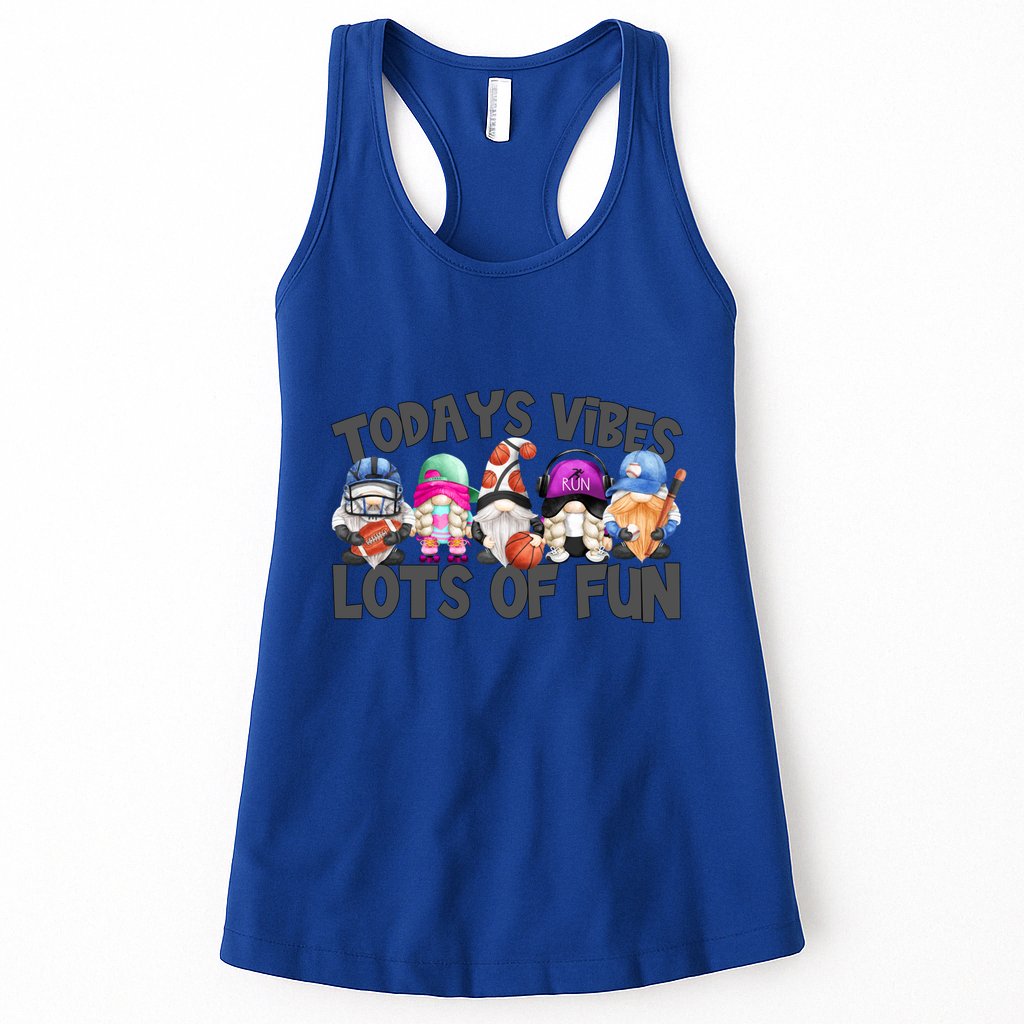 Field Day Quote Todays Vibes Lots Of Fun Gnomies Gift Womens Tank Top