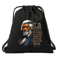 Frederick Douglass Quote For Black History Month Drawstring Bag