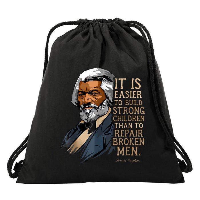 Frederick Douglass Quote For Black History Month Drawstring Bag