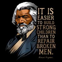 Frederick Douglass Quote For Black History Month Drawstring Bag