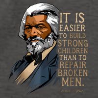 Frederick Douglass Quote For Black History Month Vector Backpack