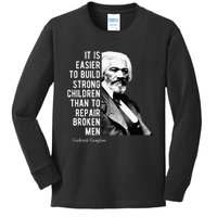 Frederick Douglass Quote For Black History Month Kids Long Sleeve Shirt