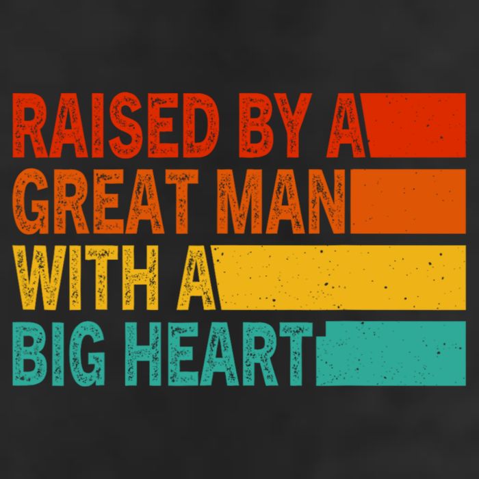Father’s Day Quote Raised By A Great Man With A Big Heart Adult Drive Performance Visor