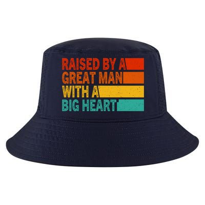 Father’s Day Quote Raised By A Great Man With A Big Heart Cool Comfort Performance Bucket Hat