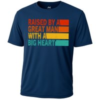 Father’s Day Quote Raised By A Great Man With A Big Heart Cooling Performance Crew T-Shirt