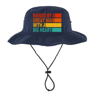 Father’s Day Quote Raised By A Great Man With A Big Heart Bucket Hat