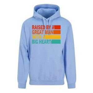 Father’s Day Quote Raised By A Great Man With A Big Heart Unisex Surf Hoodie