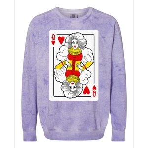 Fabulous Drag Queen of Hearts Drag Queen Fan Yass Slay Werk Colorblast Crewneck Sweatshirt