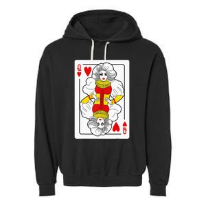 Fabulous Drag Queen of Hearts Drag Queen Fan Yass Slay Werk Garment-Dyed Fleece Hoodie