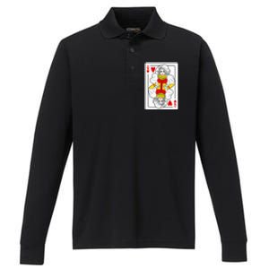 Fabulous Drag Queen of Hearts Drag Queen Fan Yass Slay Werk Performance Long Sleeve Polo