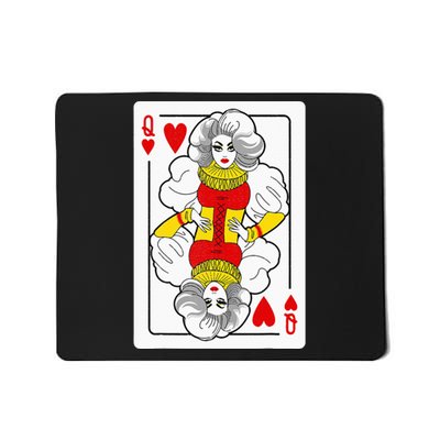 Fabulous Drag Queen of Hearts Drag Queen Fan Yass Slay Werk Mousepad