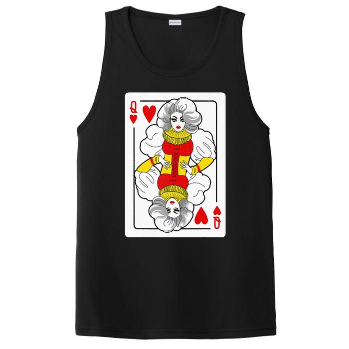 Fabulous Drag Queen of Hearts Drag Queen Fan Yass Slay Werk PosiCharge Competitor Tank