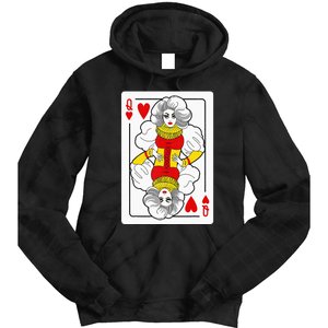 Fabulous Drag Queen of Hearts Drag Queen Fan Yass Slay Werk Tie Dye Hoodie