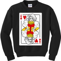 Fabulous Drag Queen of Hearts Drag Queen Fan Yass Slay Werk Kids Sweatshirt