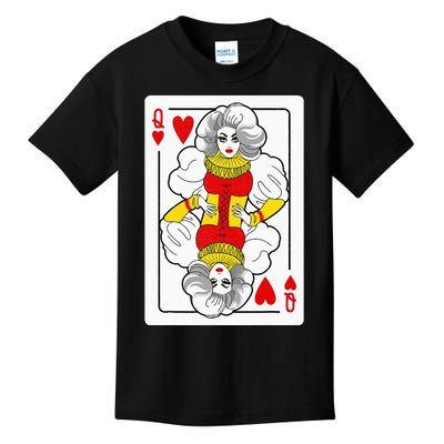 Fabulous Drag Queen of Hearts Drag Queen Fan Yass Slay Werk Kids T-Shirt