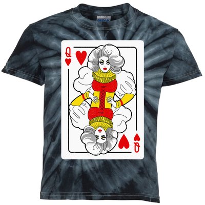 Fabulous Drag Queen of Hearts Drag Queen Fan Yass Slay Werk Kids Tie-Dye T-Shirt