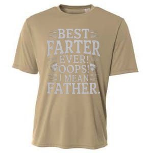 FatherS Day Retro Dad Best Farter Ever Oops I Mean Father Cooling Performance Crew T-Shirt