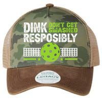 Funny Dink Responsibly Don't Get Smashed Pickleball Legacy Tie Dye Trucker Hat