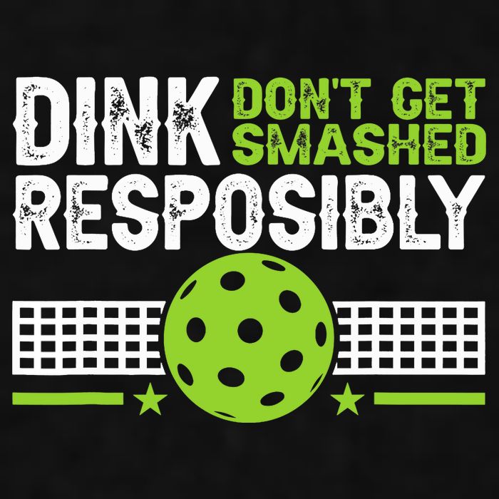 Funny Dink Responsibly Don't Get Smashed Pickleball Ladies PosiCharge Tri-Blend Wicking Tank