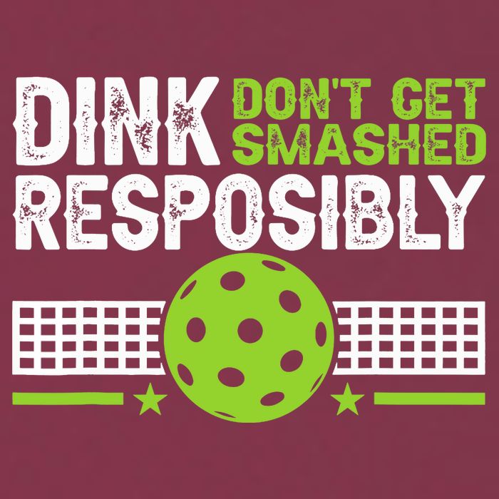 Funny Dink Responsibly Don't Get Smashed Pickleball 16oz Travel Tumbler