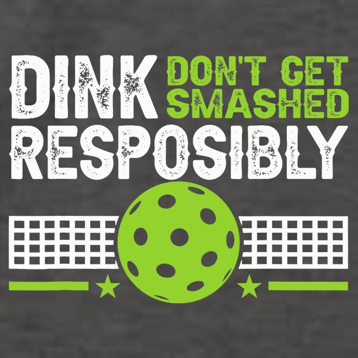 Funny Dink Responsibly Don't Get Smashed Pickleball Vector Backpack