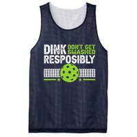 Funny Dink Responsibly Don't Get Smashed Pickleball Mesh Reversible Basketball Jersey Tank