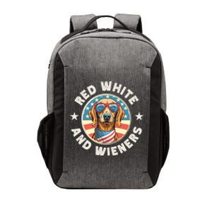 Funny Dachshund Red White And Wieners Weiner Dog 4th Of July Vector Backpack