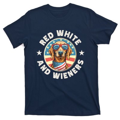 Funny Dachshund Red White And Wieners Weiner Dog 4th Of July T-Shirt