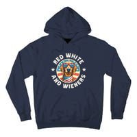 Funny Dachshund Red White And Wieners Weiner Dog 4th Of July Tall Hoodie