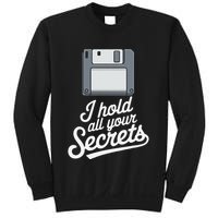 Floppy Disk Retro Tech Nostalgia Old School Computing Humor Sweatshirt