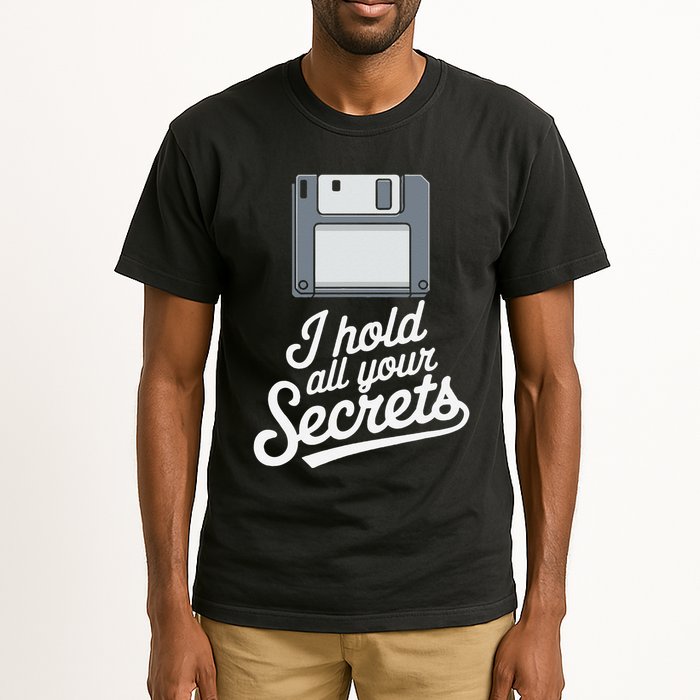 Floppy Disk Retro Tech Nostalgia Old School Computing Humor Tall T-Shirt
