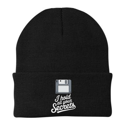 Floppy Disk Retro Tech Nostalgia Old School Computing Humor Knit Cap Winter Beanie