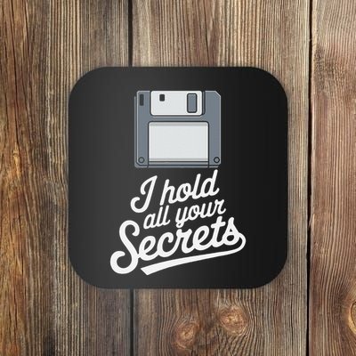 Floppy Disk Retro Tech Nostalgia Old School Computing Humor Coaster