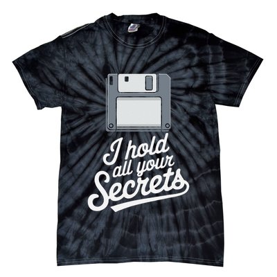 Floppy Disk Retro Tech Nostalgia Old School Computing Humor Tie-Dye T-Shirt