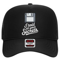 Floppy Disk Retro Tech Nostalgia Old School Computing Humor Trucker Hat