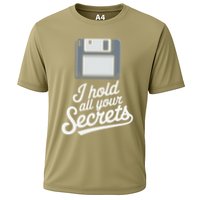Floppy Disk Retro Tech Nostalgia Old School Computing Humor Cooling Performance Crew T-Shirt