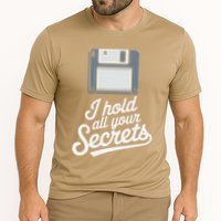 Floppy Disk Retro Tech Nostalgia Old School Computing Humor Cooling Performance Crew T-Shirt