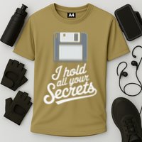 Floppy Disk Retro Tech Nostalgia Old School Computing Humor Cooling Performance Crew T-Shirt
