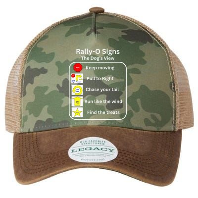 Funny Dog Rally Obedience Legacy Tie Dye Trucker Hat