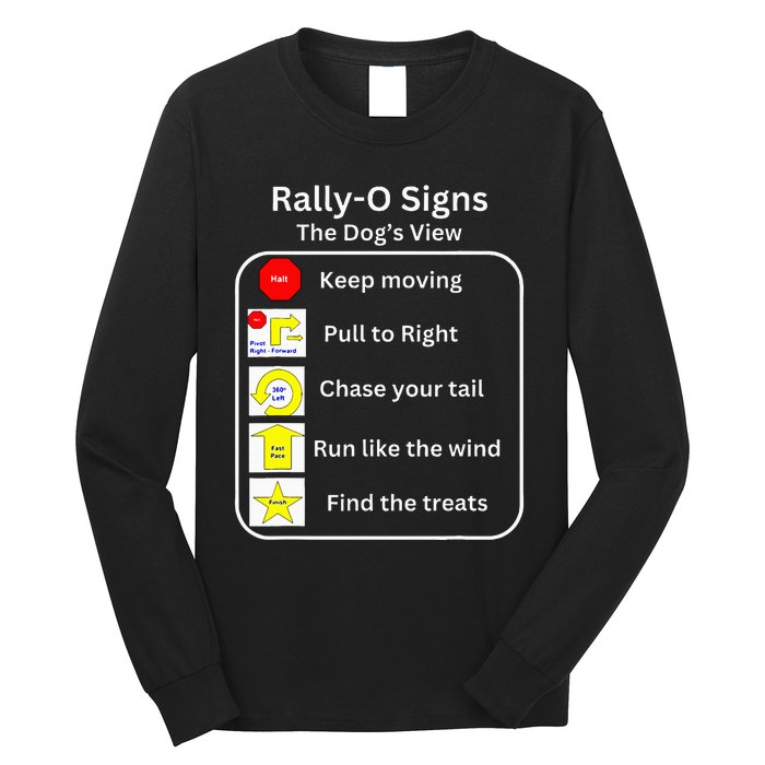 Funny Dog Rally Obedience Long Sleeve Shirt