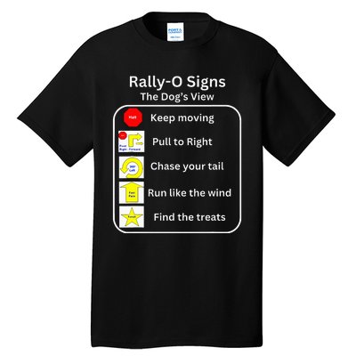 Funny Dog Rally Obedience Tall T-Shirt