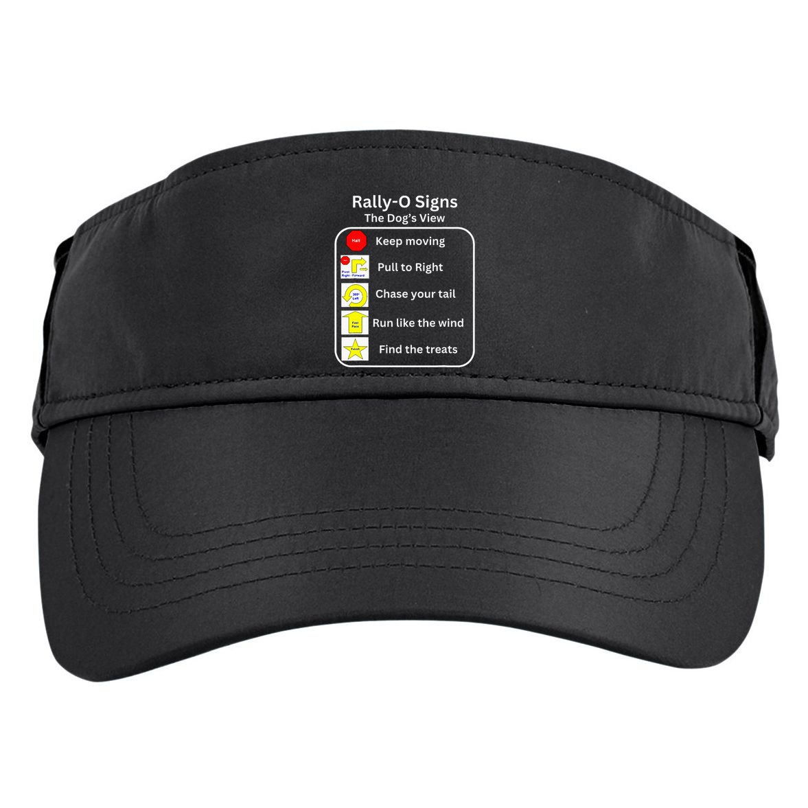 Funny Dog Rally Obedience Adult Drive Performance Visor
