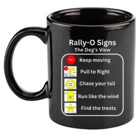 Funny Dog Rally Obedience 11oz C Handle Ceramic Mug